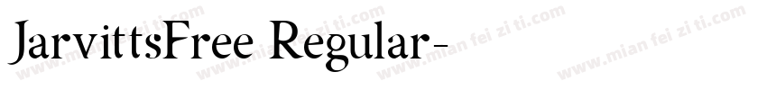 JarvittsFree Regular字体转换